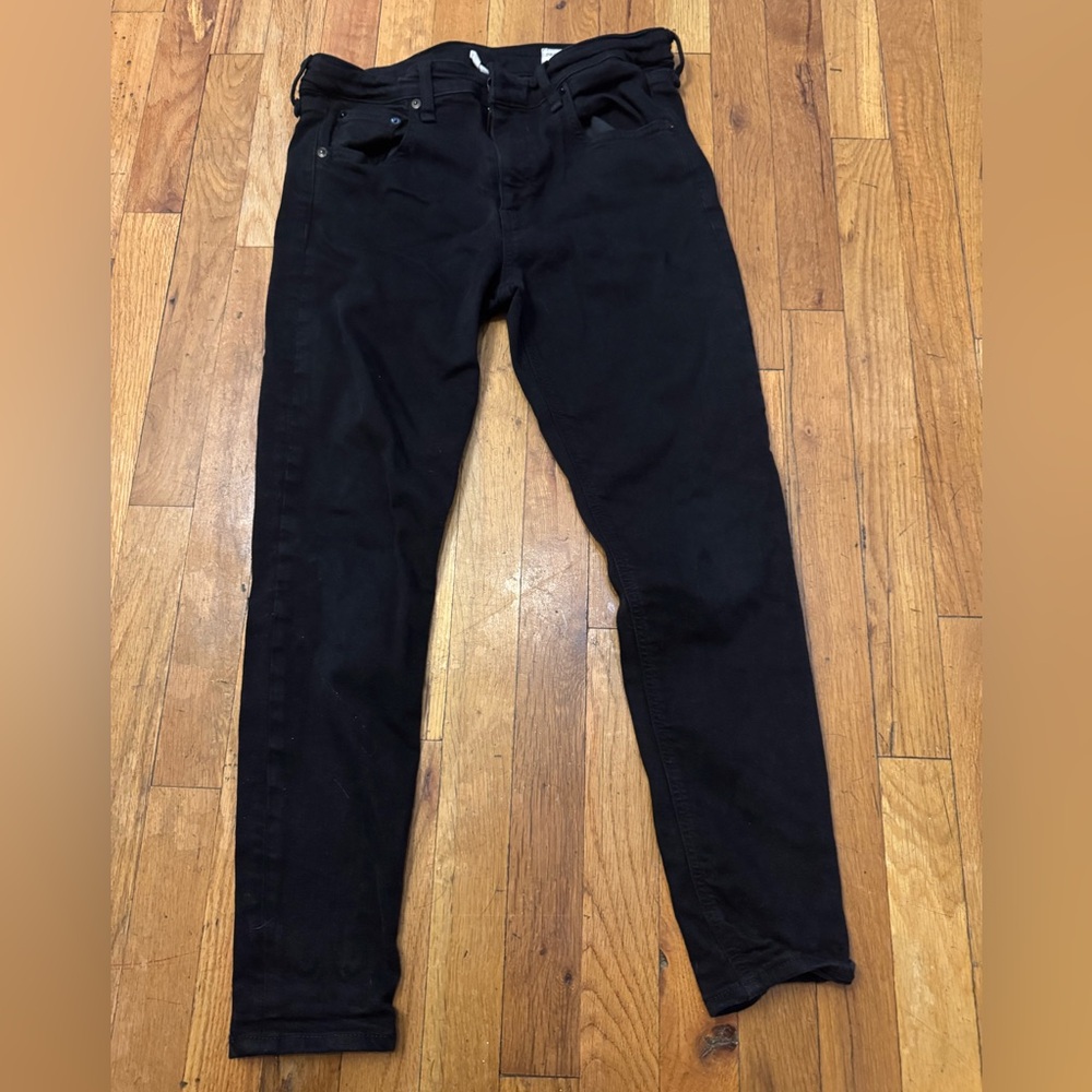 Rag & Bone Cate mid-rise skinny ankle Black Denim Pants women’s 30
